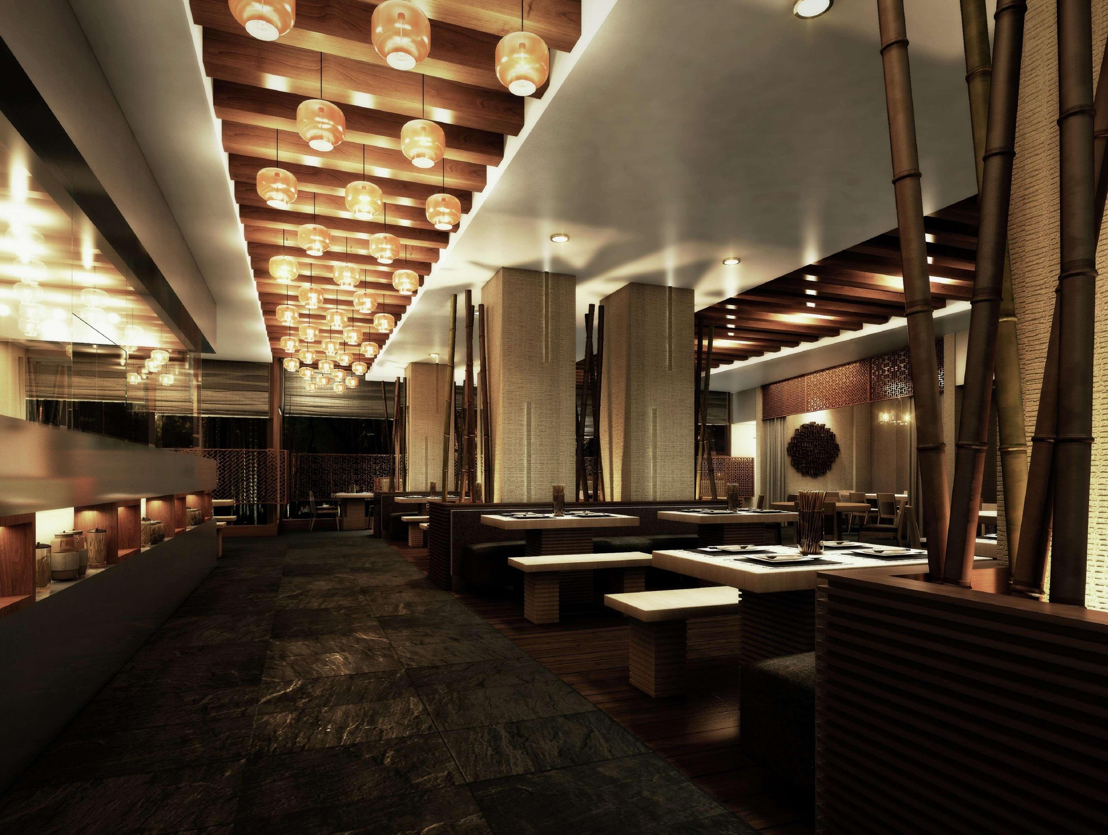 ホテル ダブルツリー バイ ヒルトン ドーハ アル サッド エクステリア 写真 Interior of a restaurant